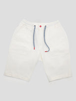Kiton White Cotton Ea Short Pants