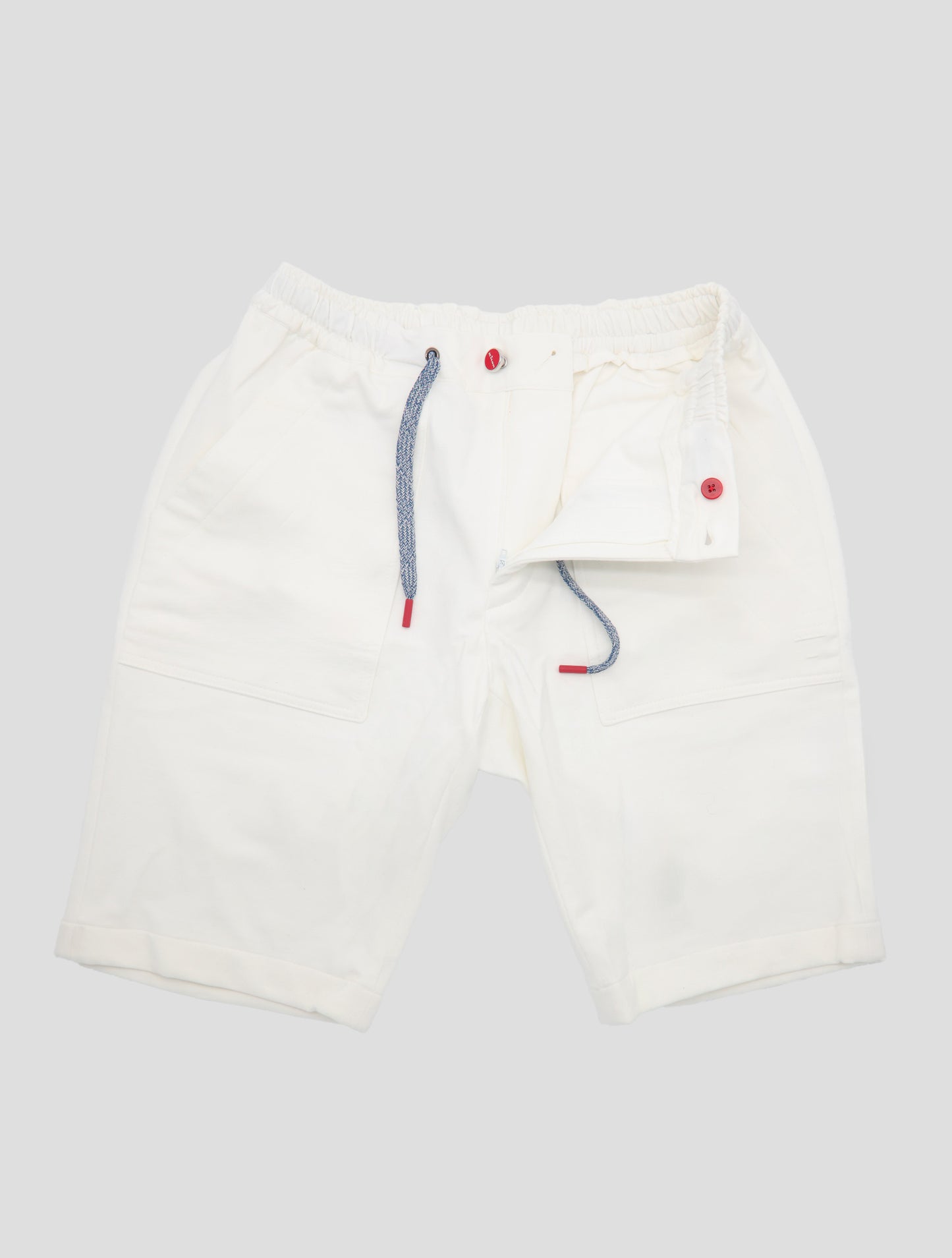 Kiton White Cotton Ea Short Pants