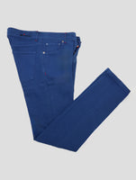 Kiton Blue Cotton Ea Jeans
