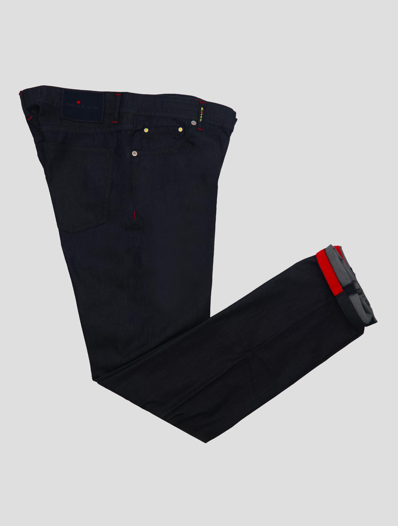 Kiton Dark Blue Cotton Ea Jeans