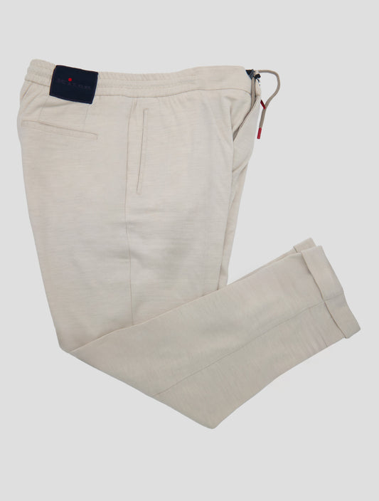 Kiton Beige Wool Pa Pants