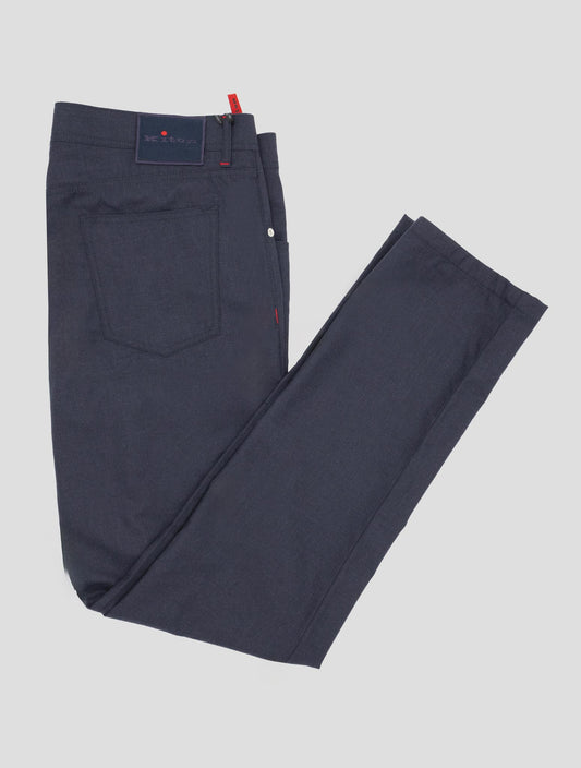Kiton Blue Navy Cashmere Pants