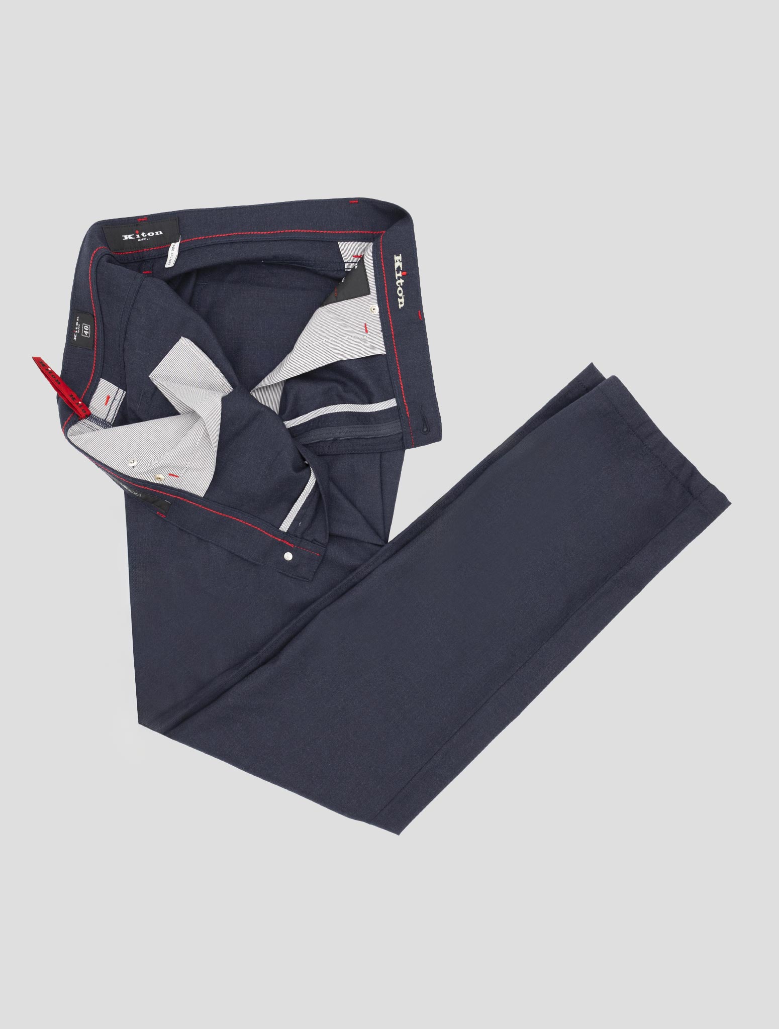 Kiton Blue Navy Cashmere Pants