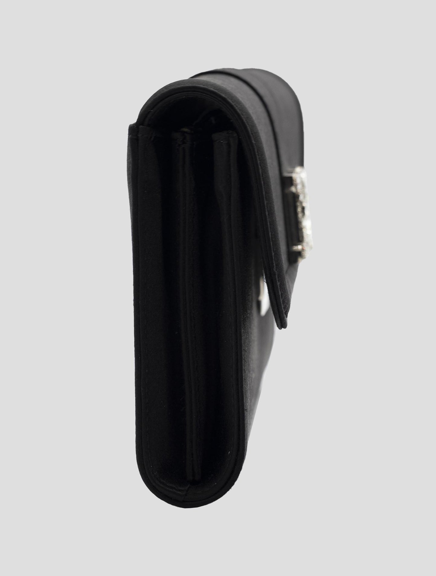 Kiton Black Viscose Silk Pochette