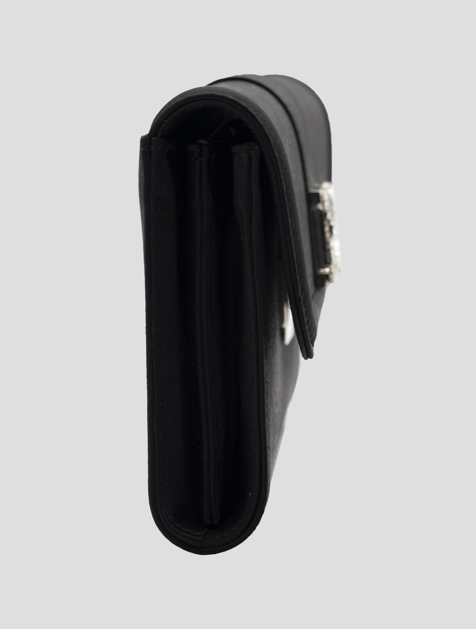 Kiton Black Viscose Silk Pochette