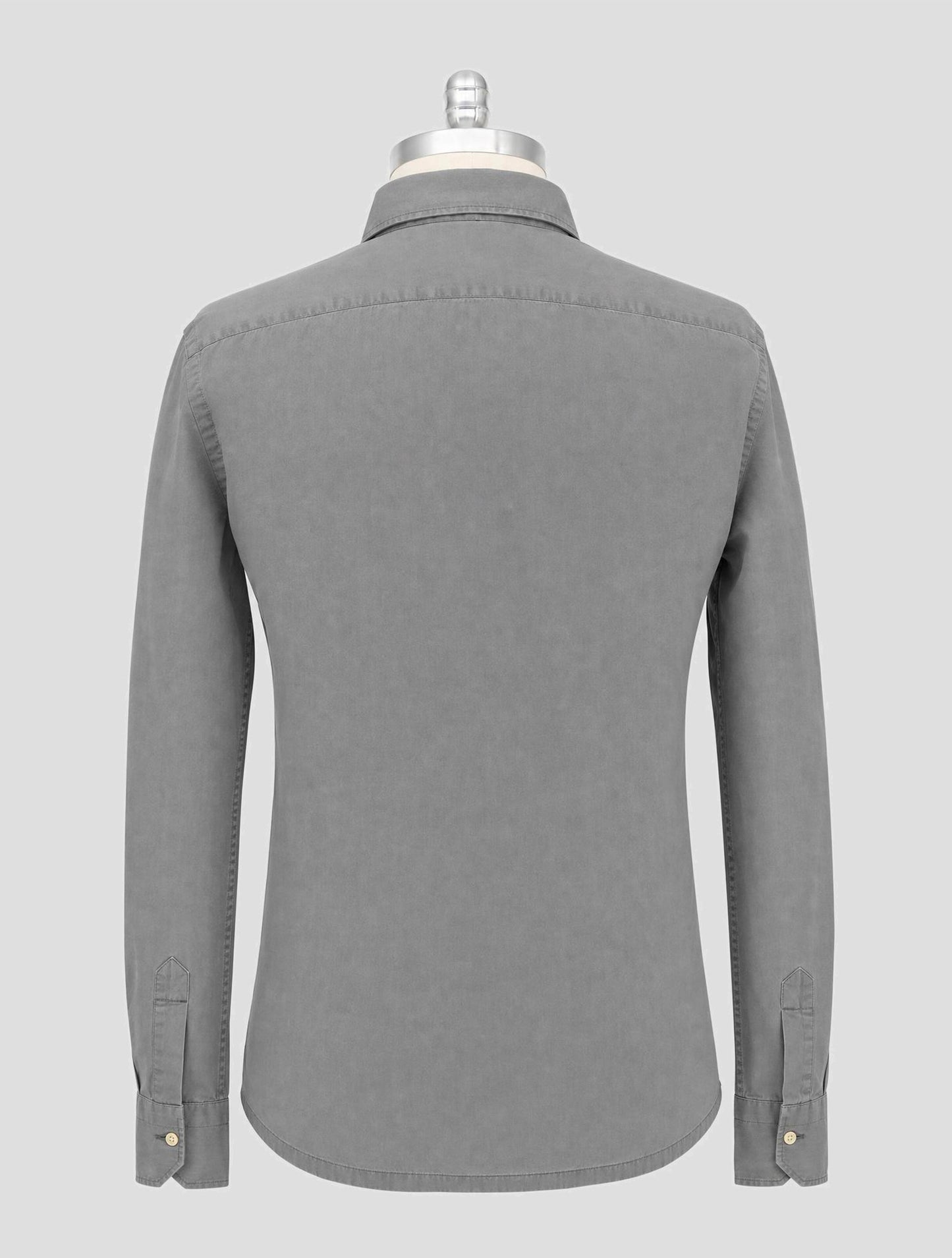 Kiton Gray Cotton Sweater Polo