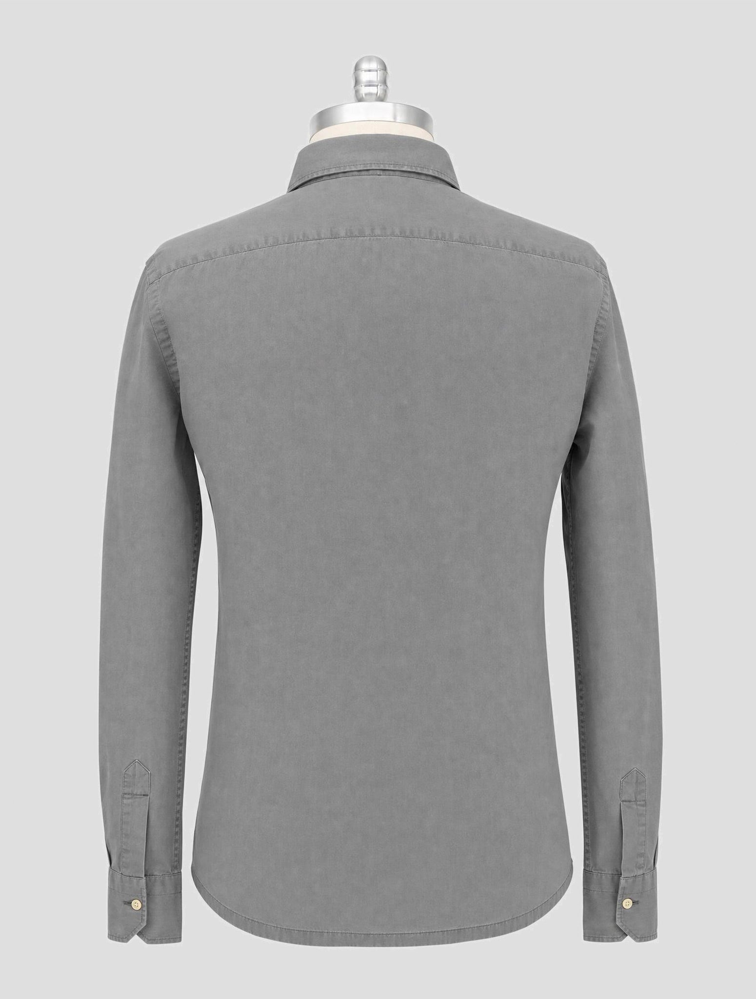 Kiton Gray Cotton Sweater Polo