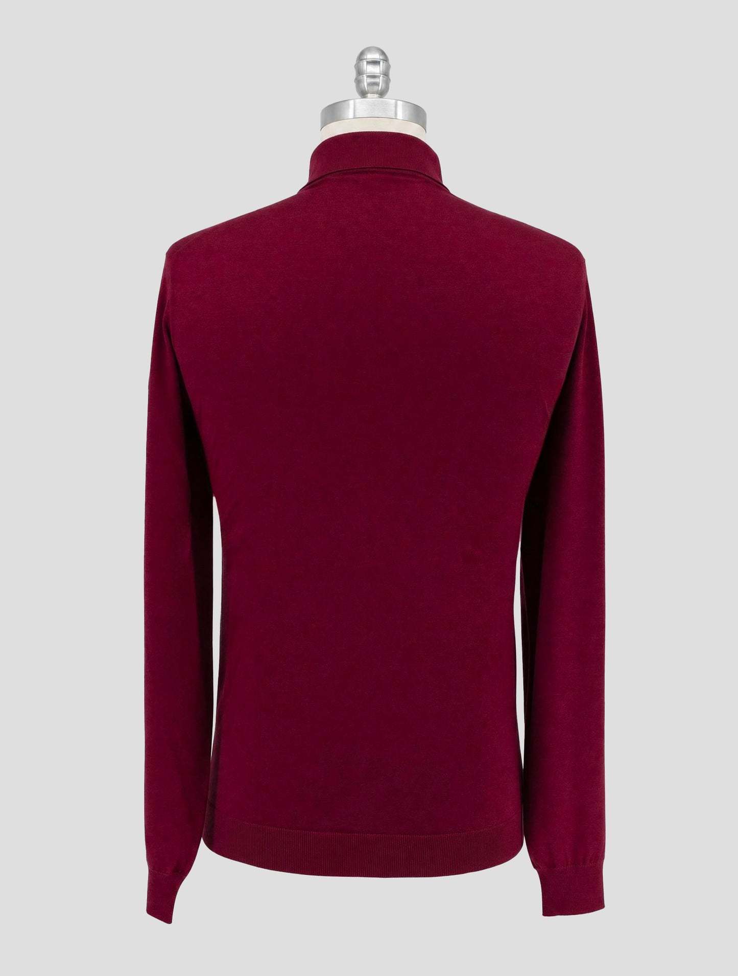 Kiton Burgundy Cashmere Silk Sweater Polo