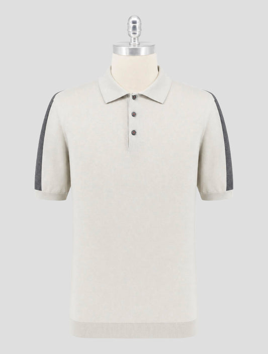Kiton Gray Cotton  Polo