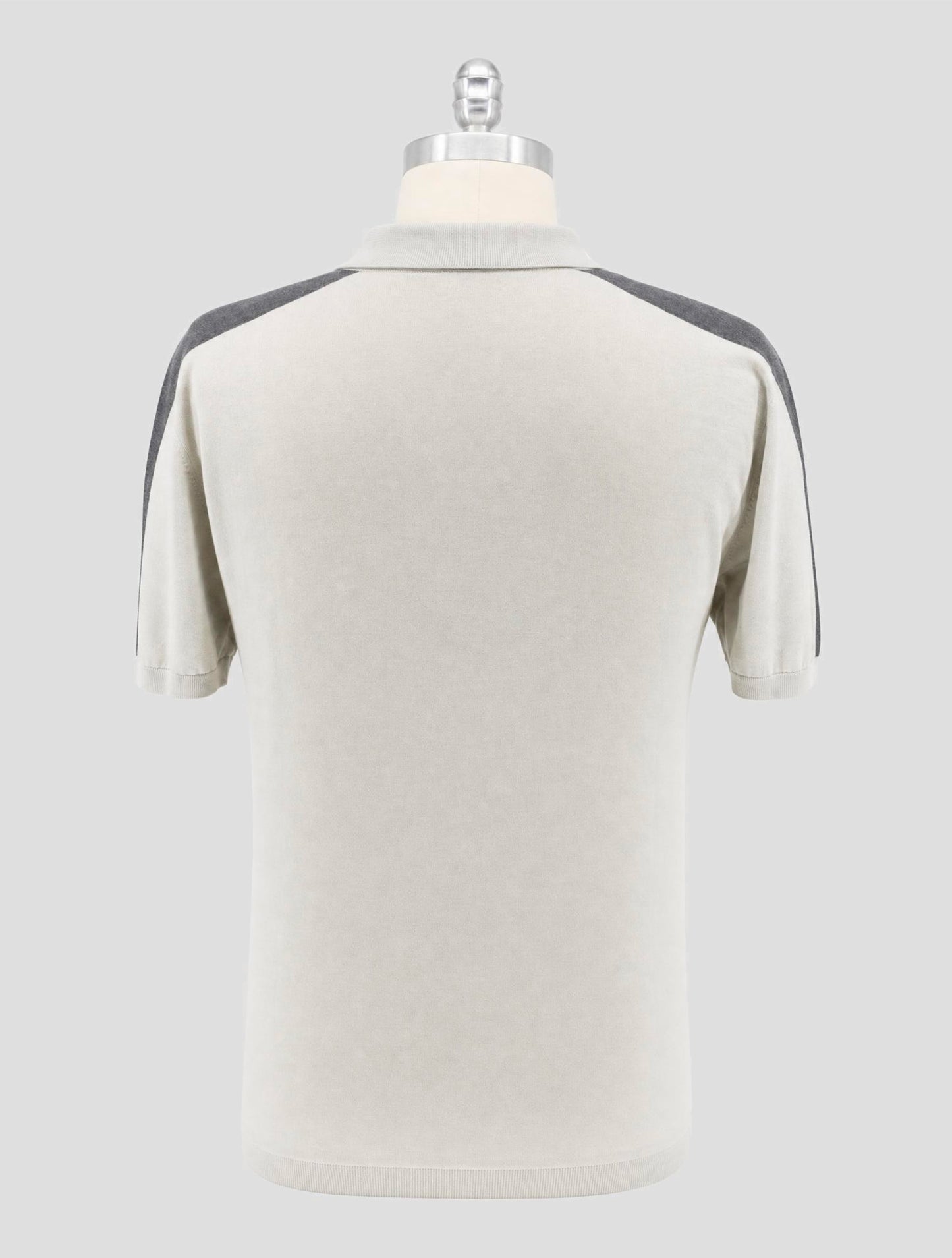 Kiton Gray Cotton  Polo
