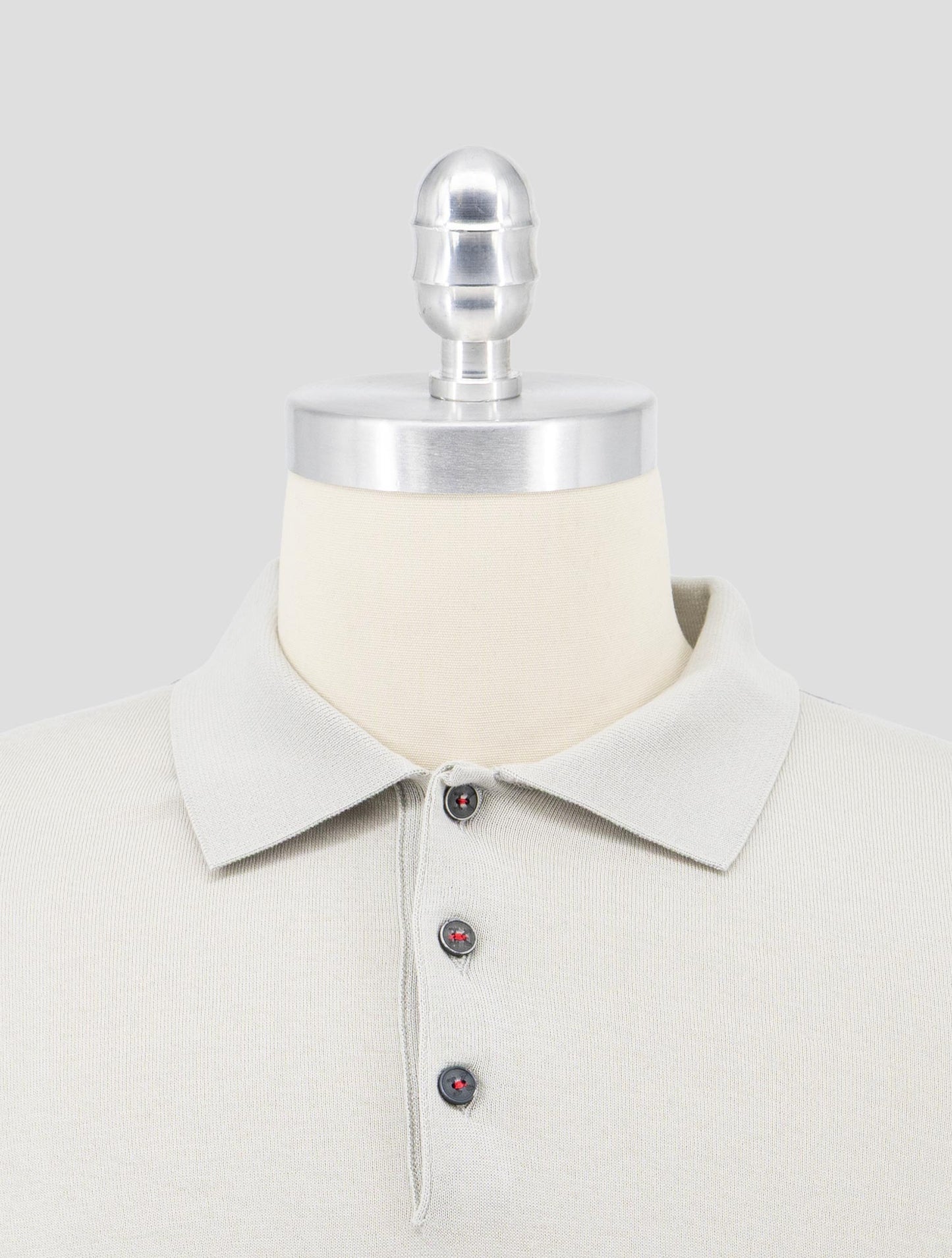Kiton Gray Cotton  Polo