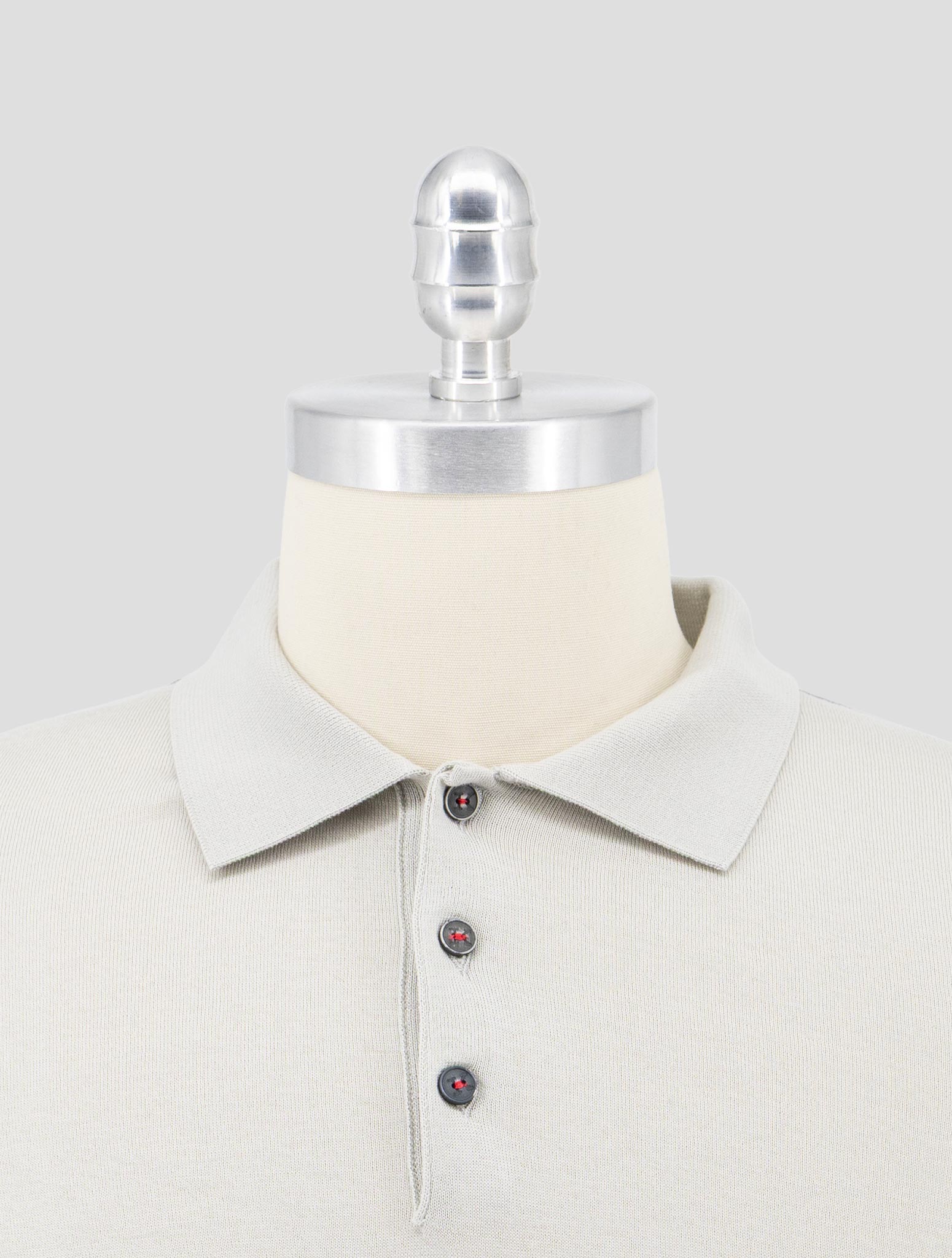 Kiton Gray Cotton  Polo