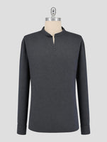 Kiton Blue Cotton Shirt