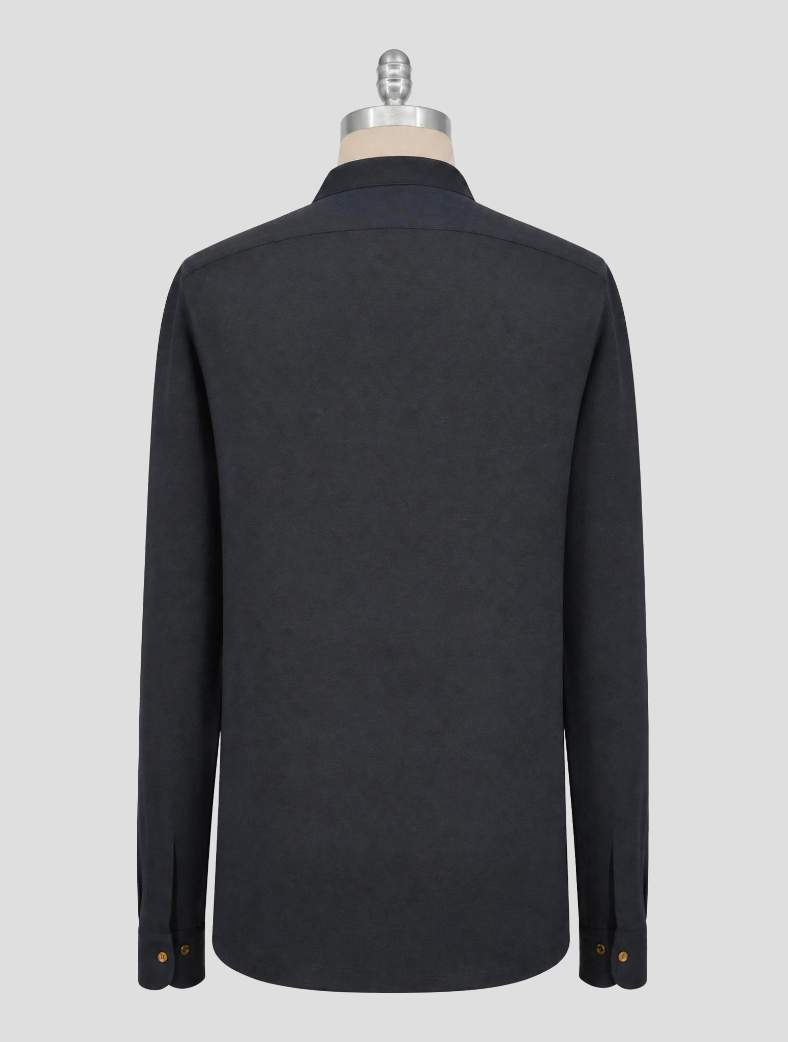 Kiton Blue Cotton Shirt