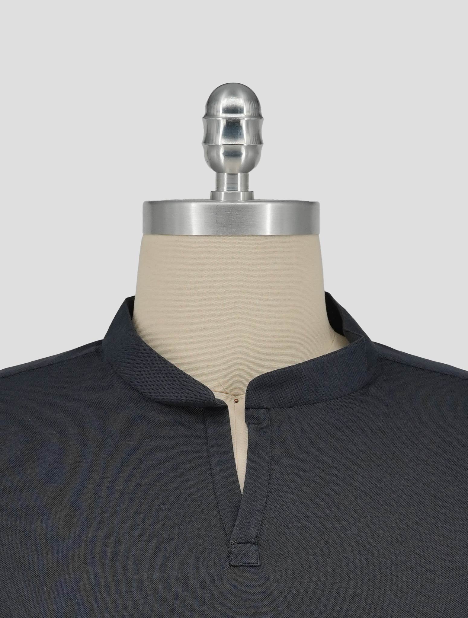 Kiton Blue Cotton Shirt