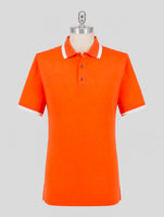 Kiton Orange Cotton Polo