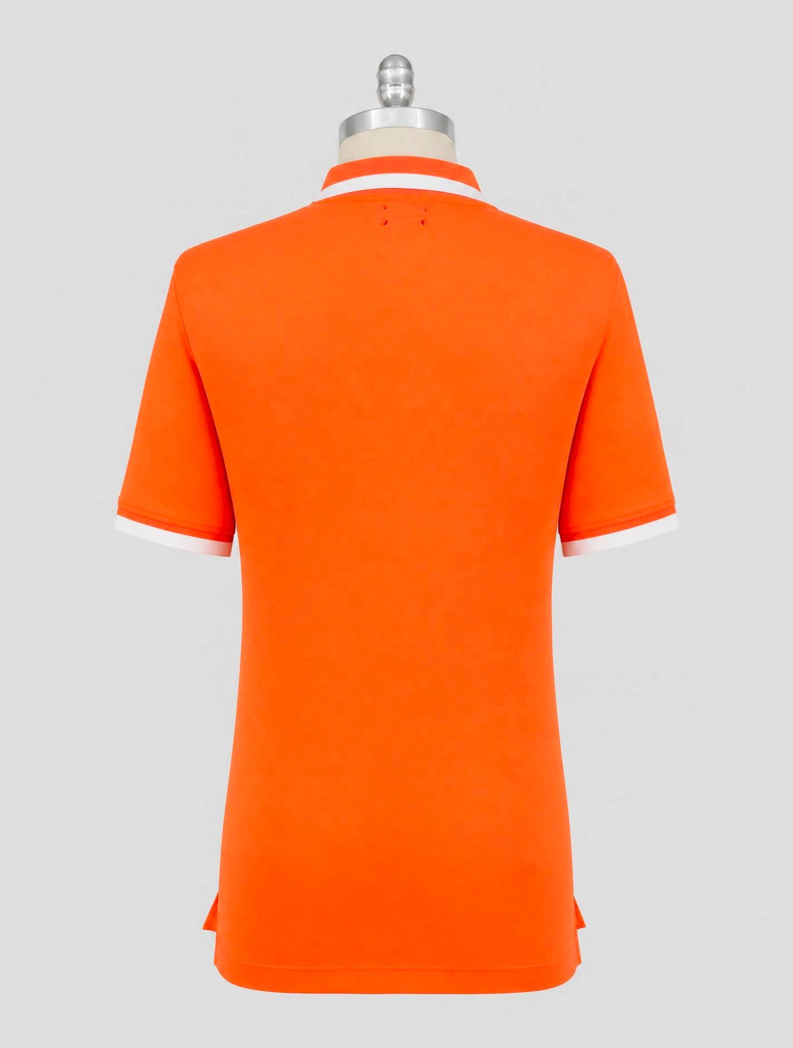Kiton Orange Cotton Polo