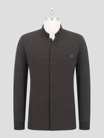 Kiton Knt Brown Cotton Silk Shirt