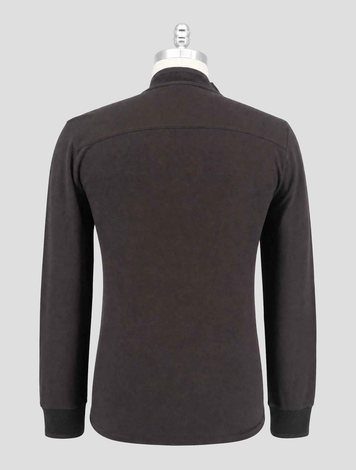 Kiton Knt Brown Cotton Silk Shirt