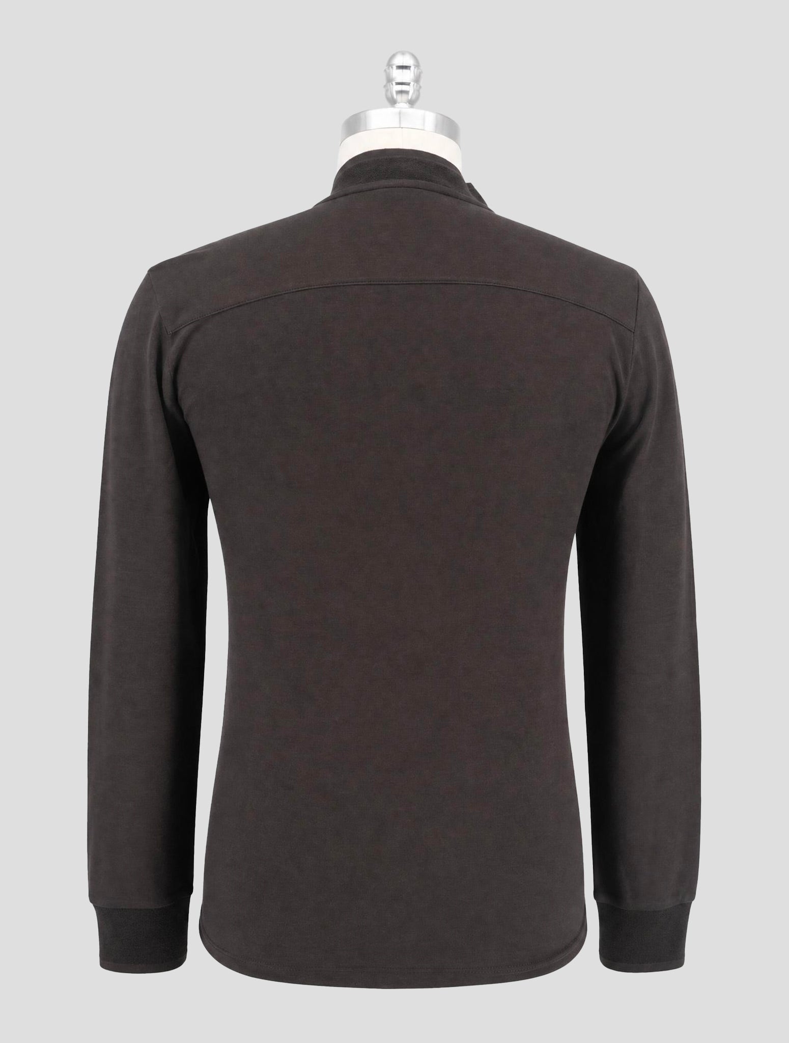 Kiton Knt Brown Cotton Silk Shirt