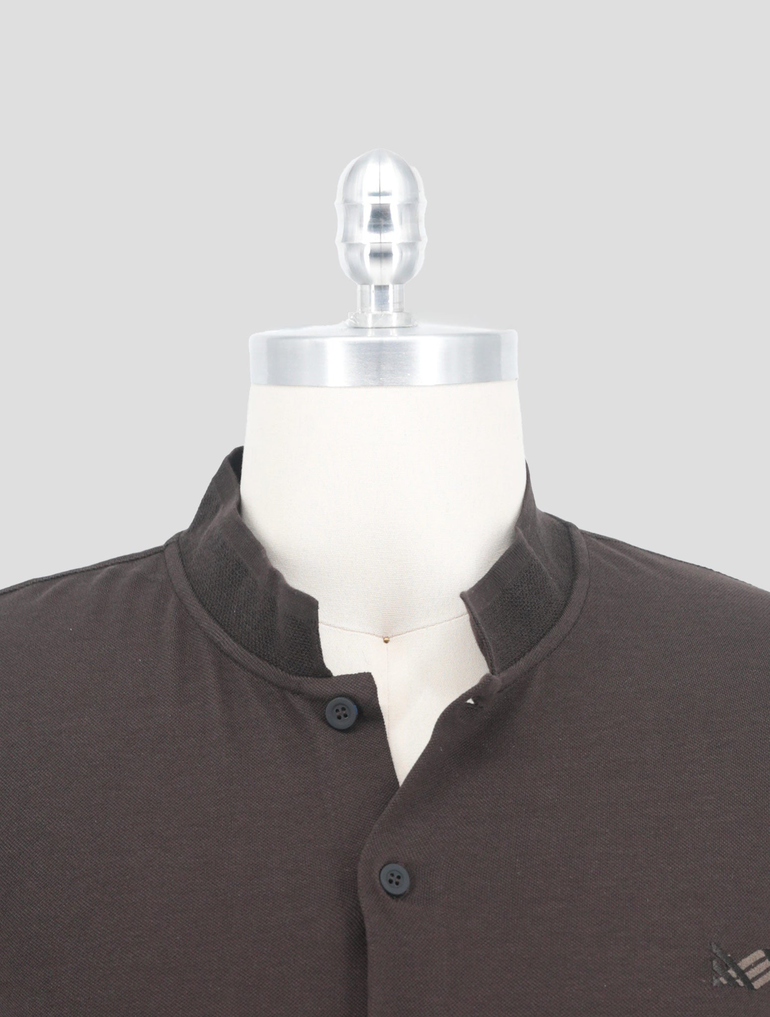 Kiton Knt Brown Cotton Silk Shirt