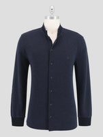 Kiton Knt Blue Cotton Silk Shirt