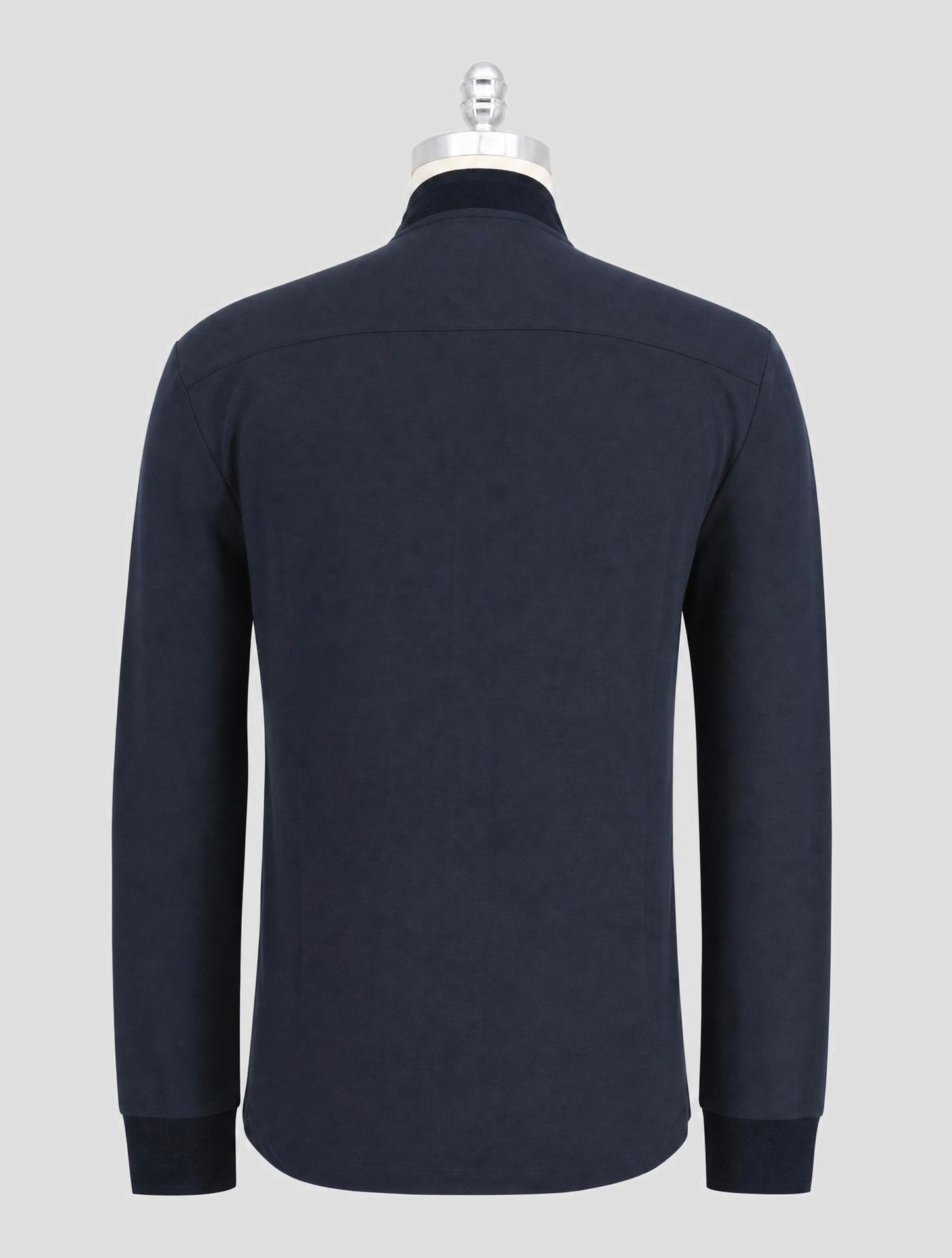 Kiton Knt Blue Cotton Silk Shirt