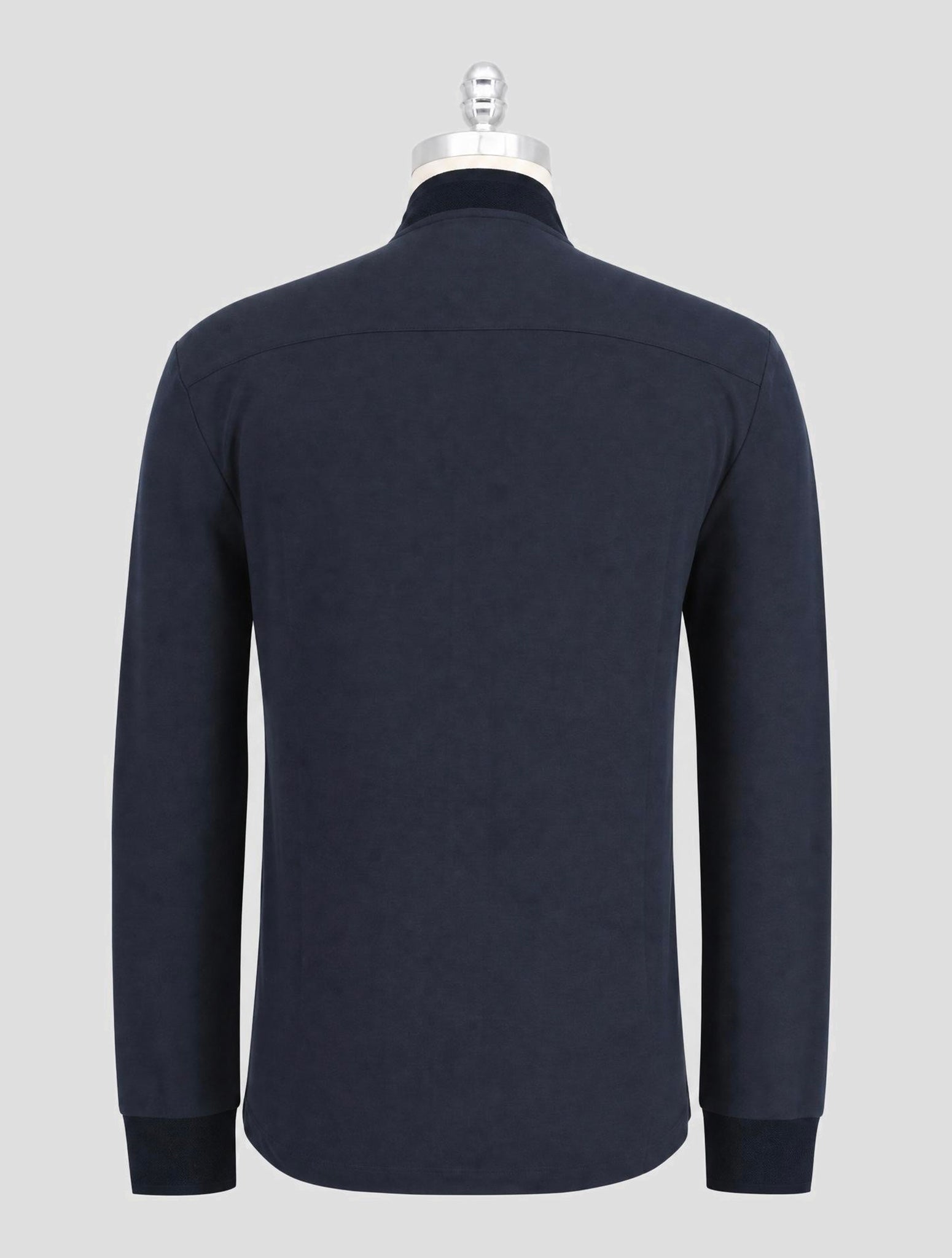 Kiton Knt Blue Cotton Silk Shirt