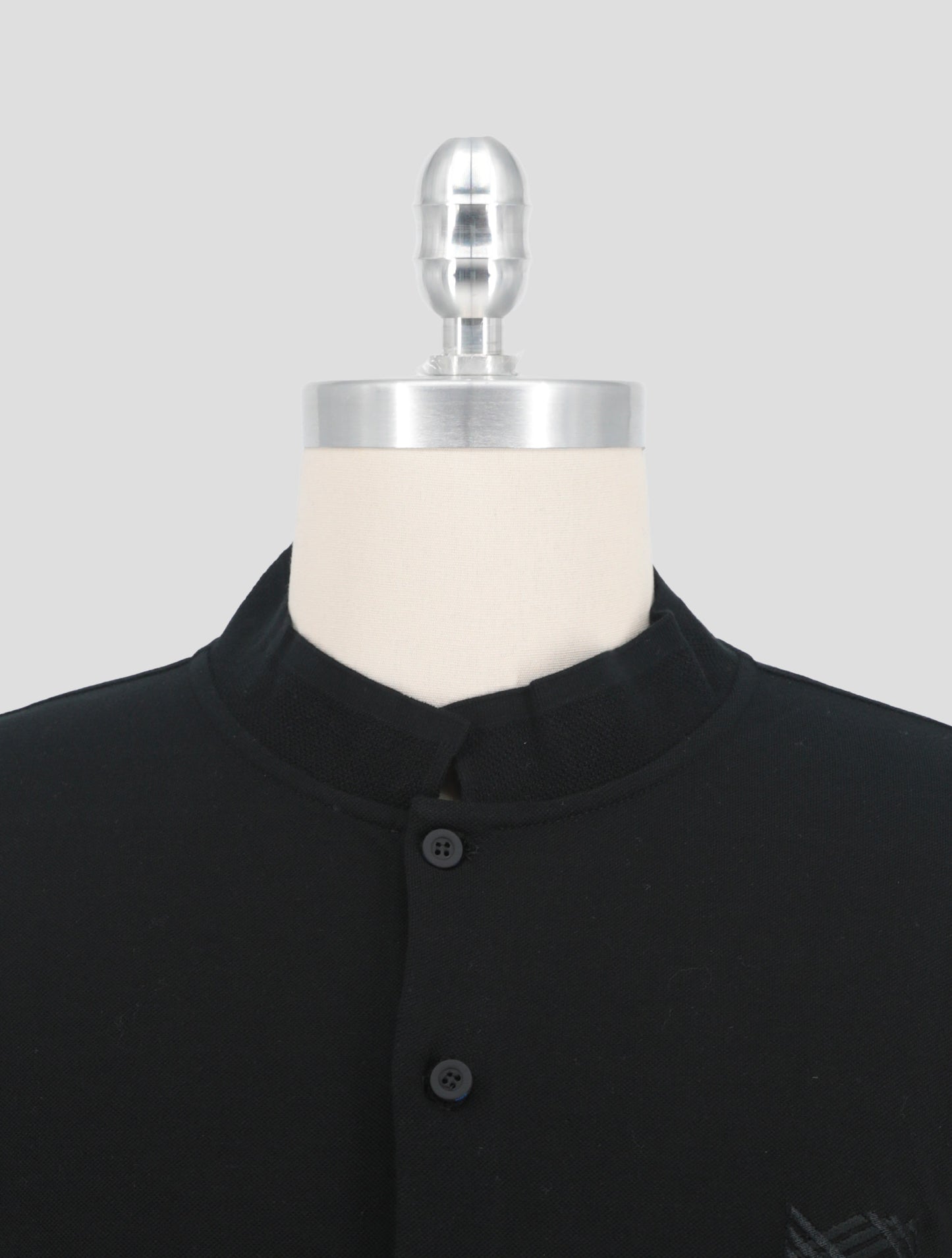 Kiton Knt Black Cotton Silk Shirt