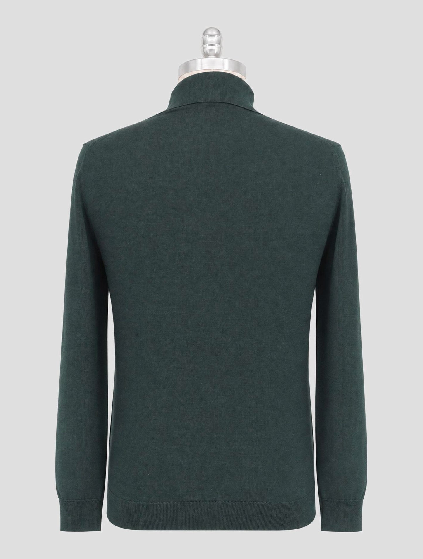 Kiton Green Cashmere Silk Sweater Polo
