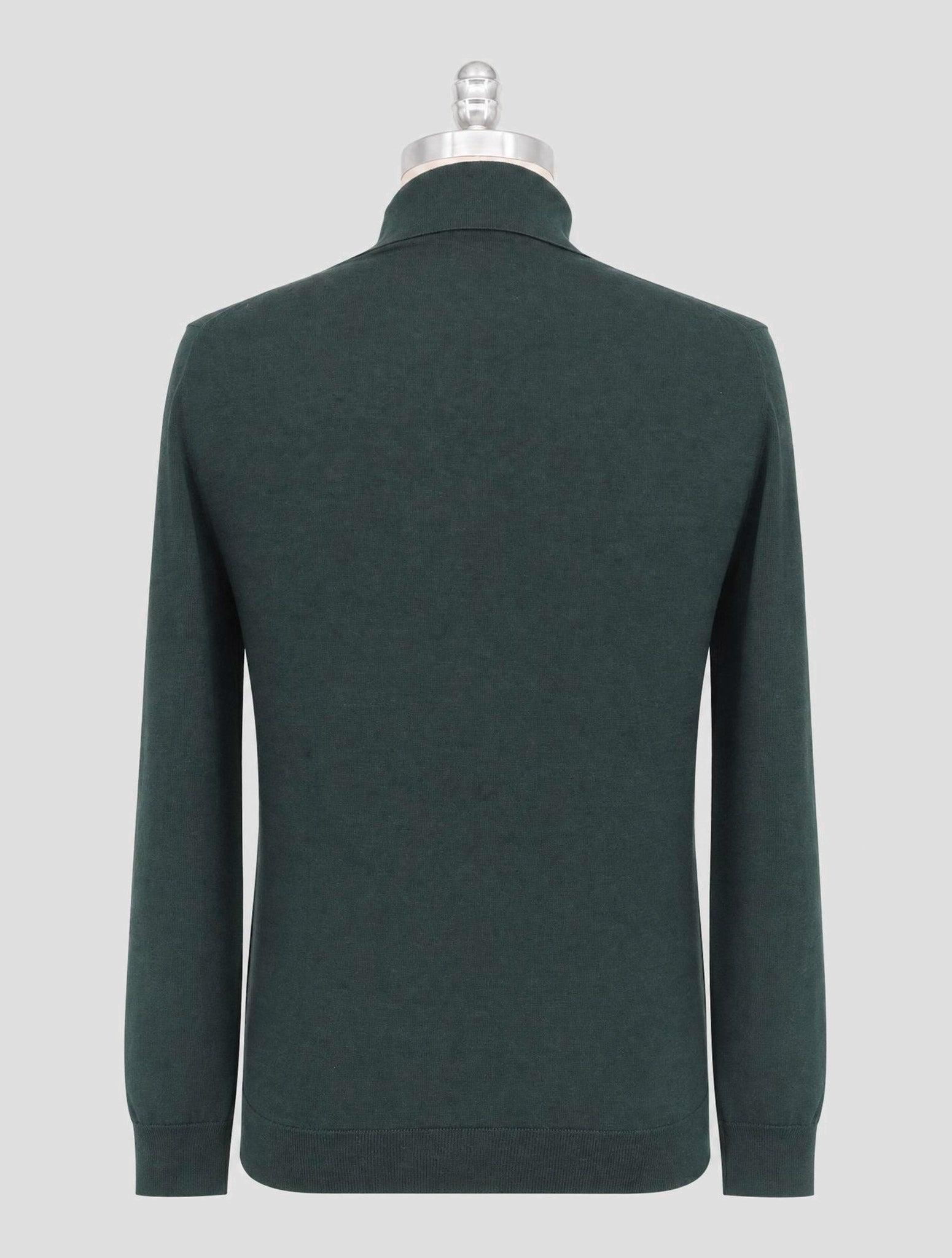 Kiton Green Cashmere Silk Sweater Polo