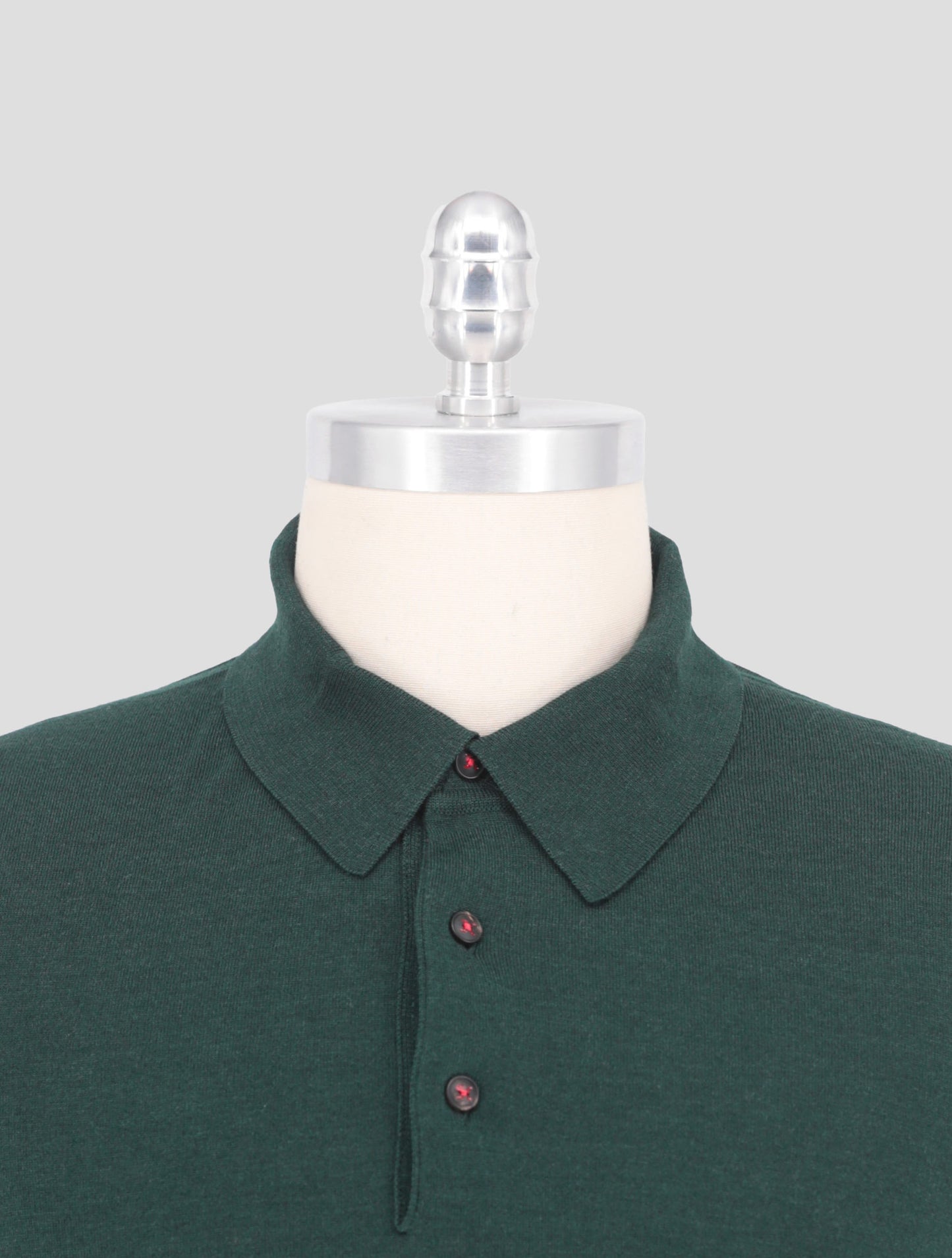 Kiton Green Cashmere Silk Sweater Polo