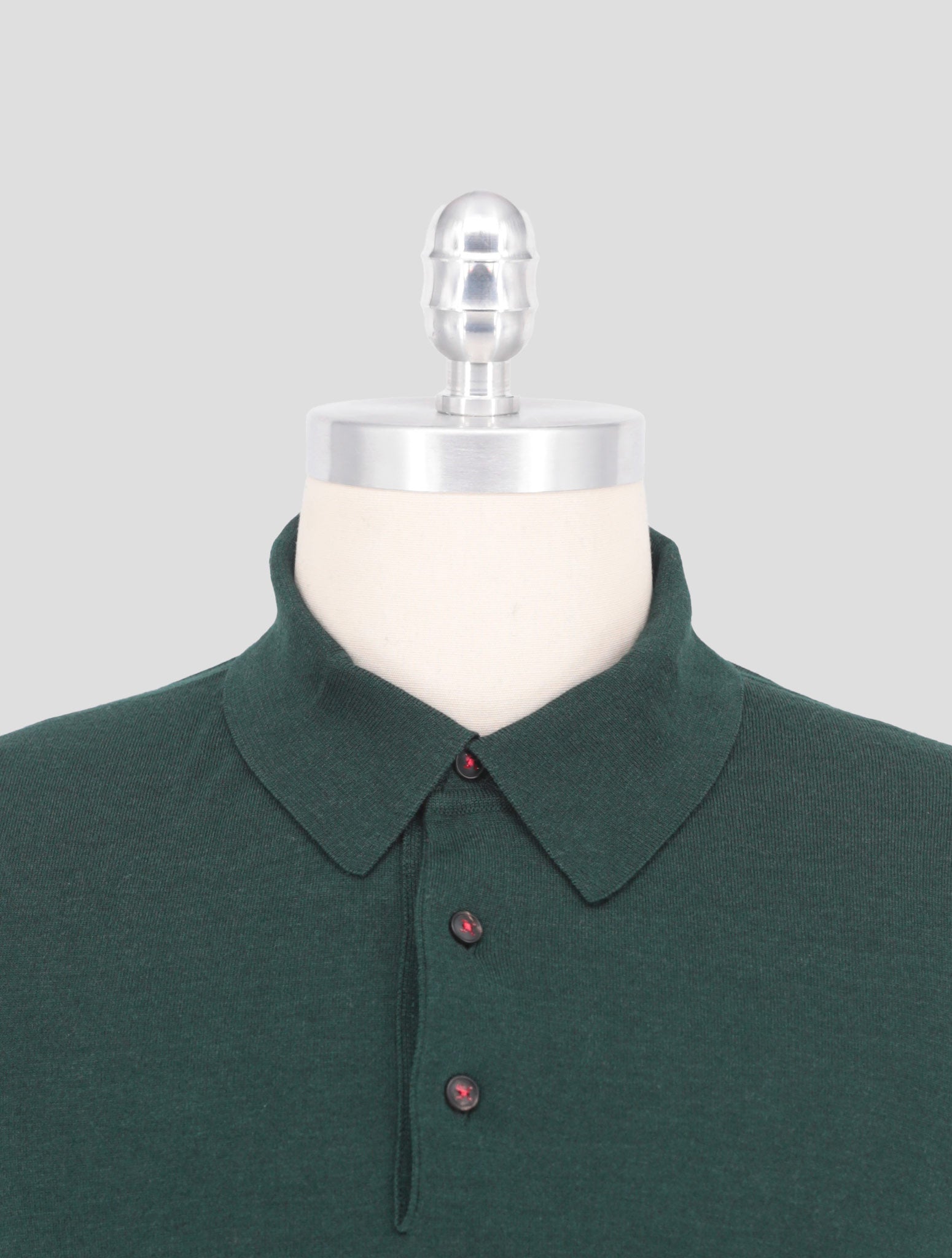 Kiton Green Cashmere Silk Sweater Polo