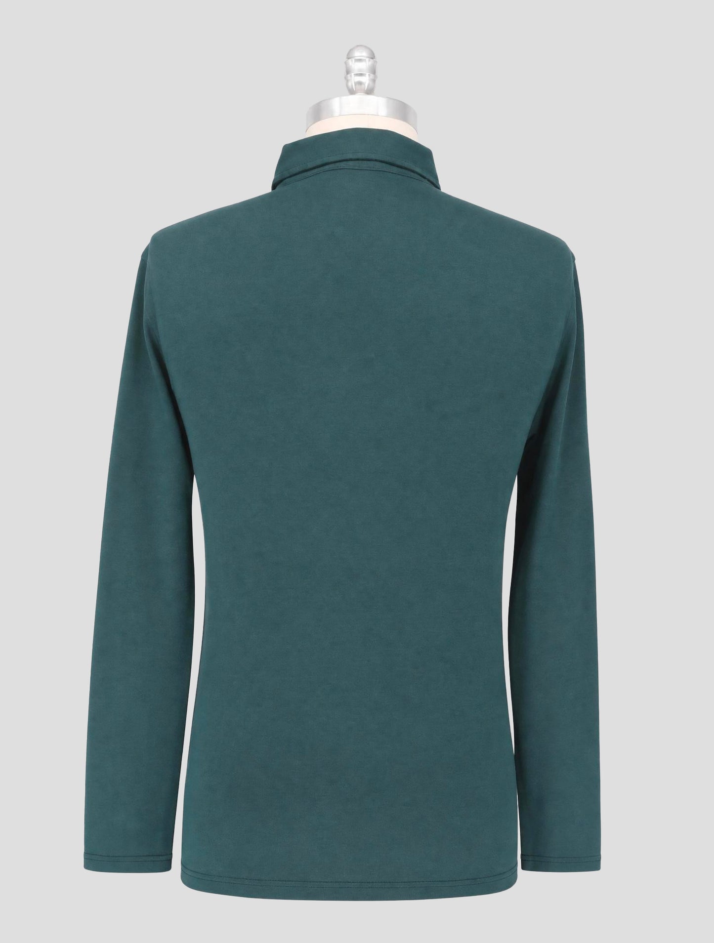 Kiton Green Cotton Cashmere Sweater Polo