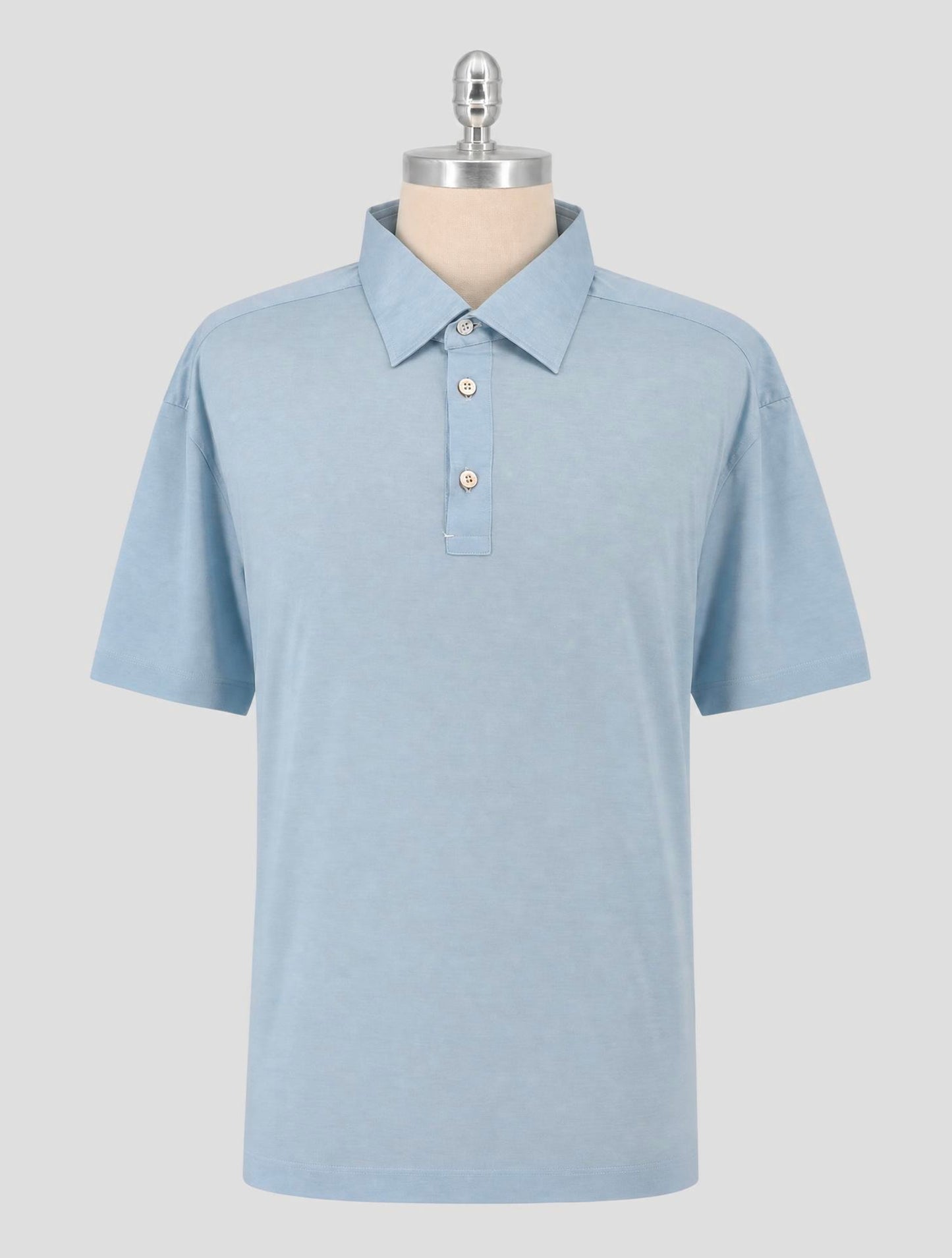 Kiton Light Blue Cotton Shirt