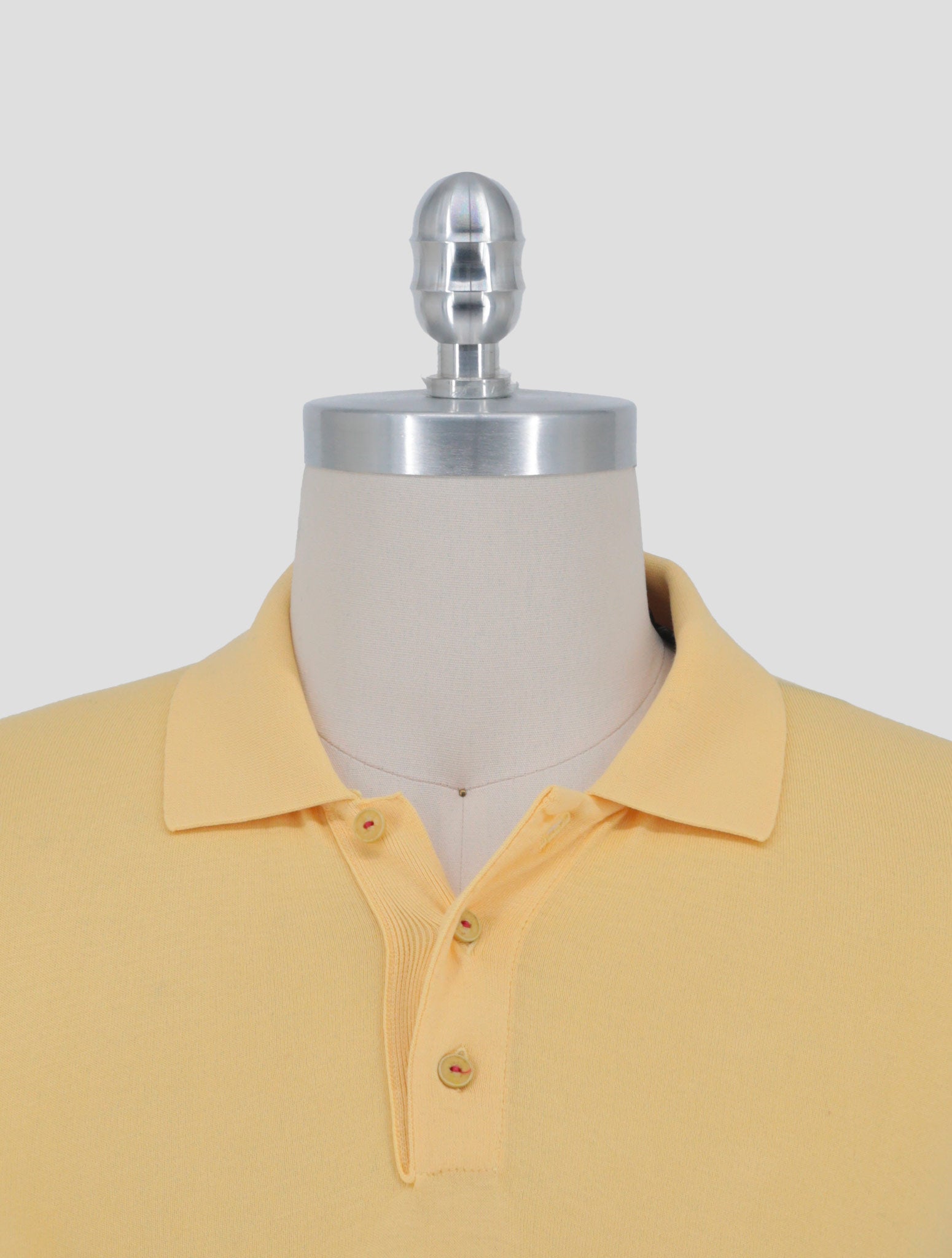 Kiton Yellow Cotton Polo