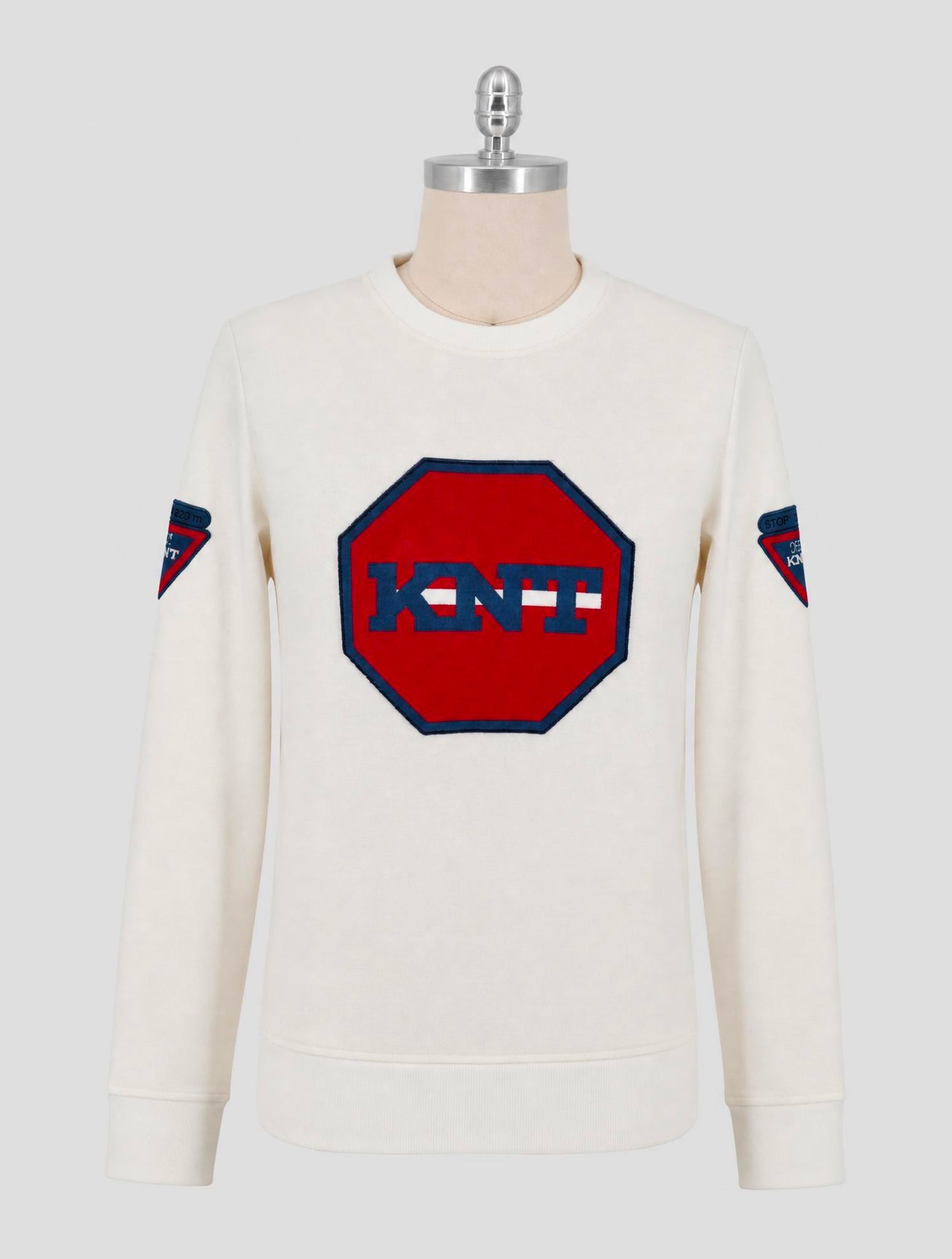 Kiton Knt White Cotton Sweater Crewneck