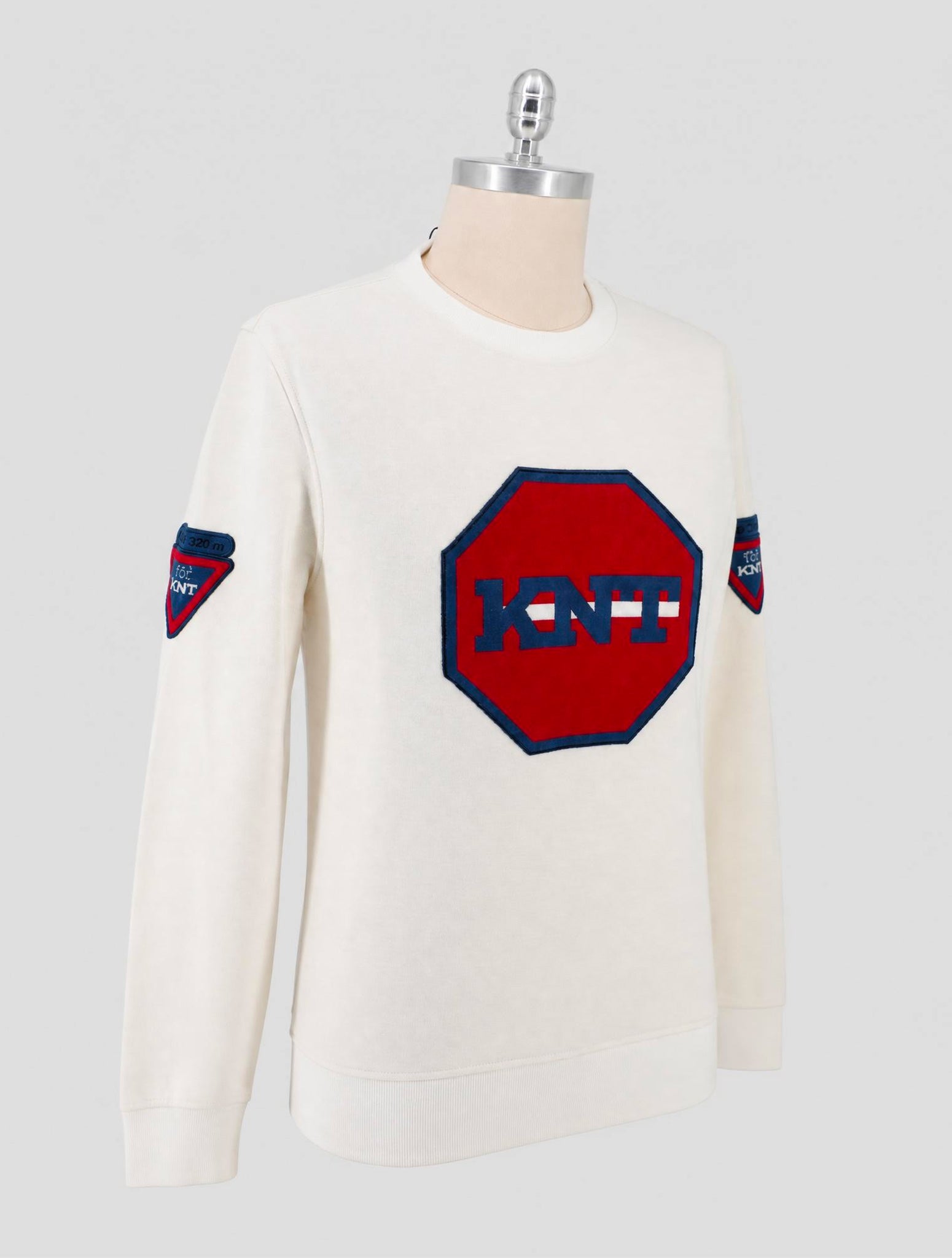 Kiton Knt White Cotton Sweater Crewneck