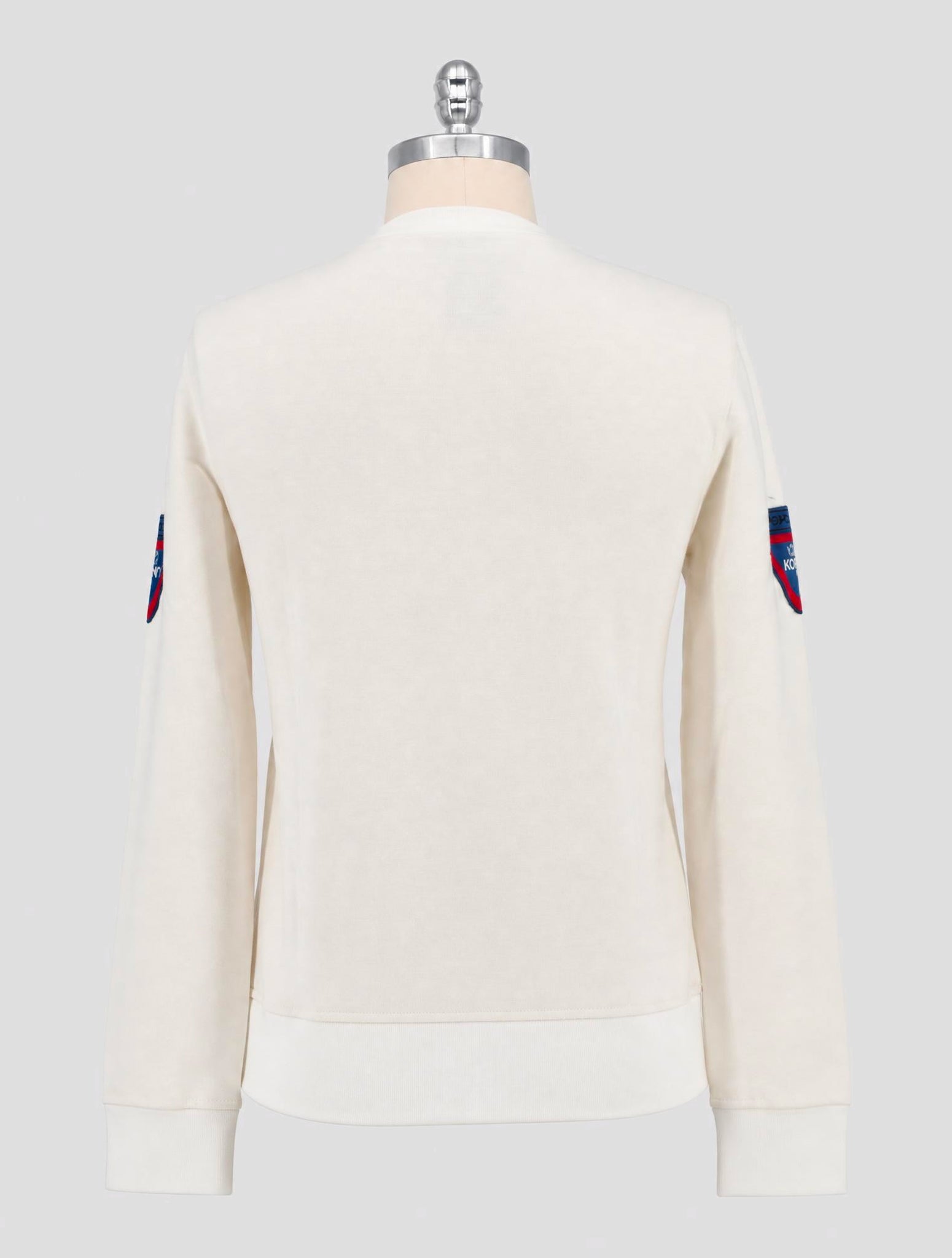 Kiton Knt White Cotton Sweater Crewneck