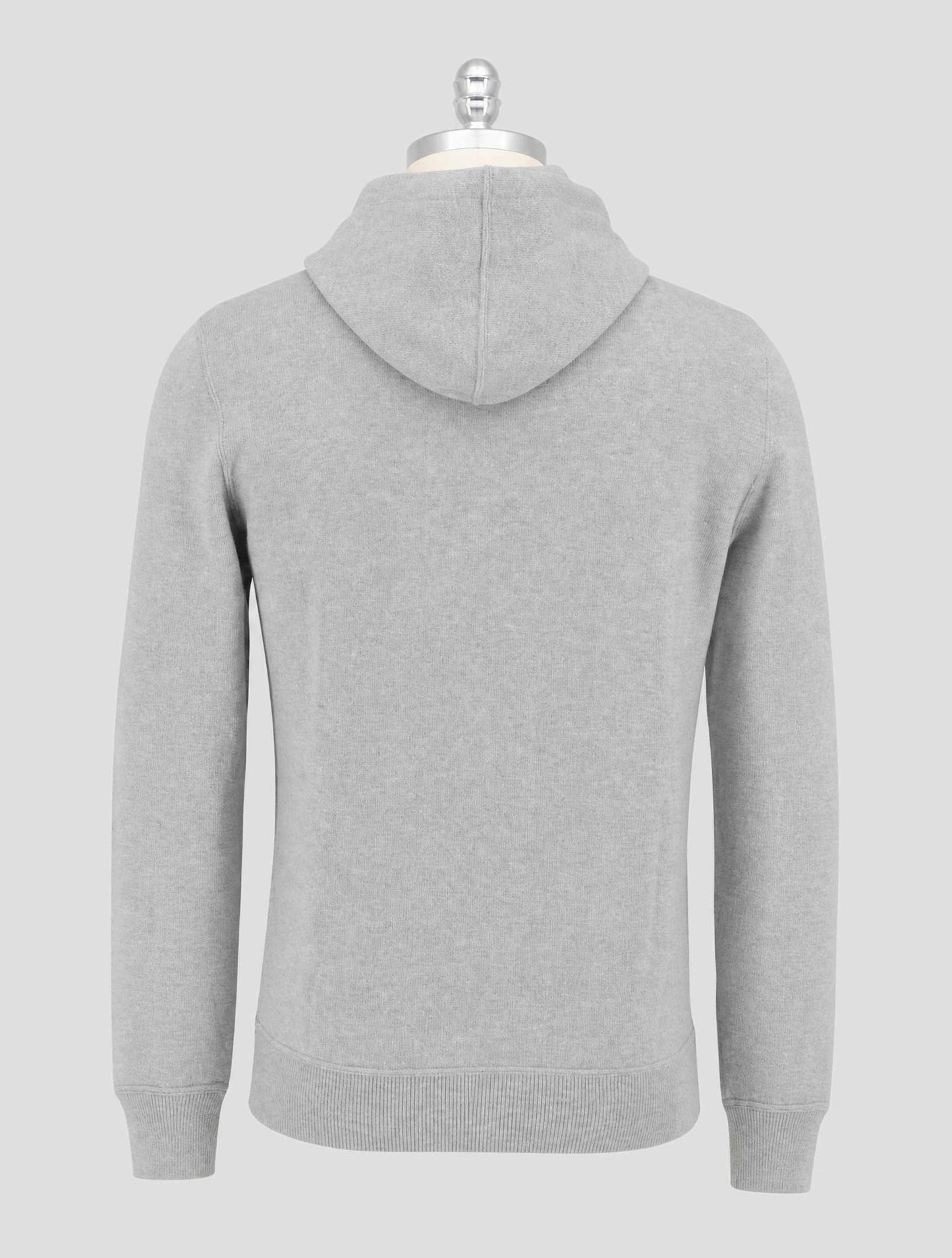 Kiton Gray Cashmere Sweater Hoodie