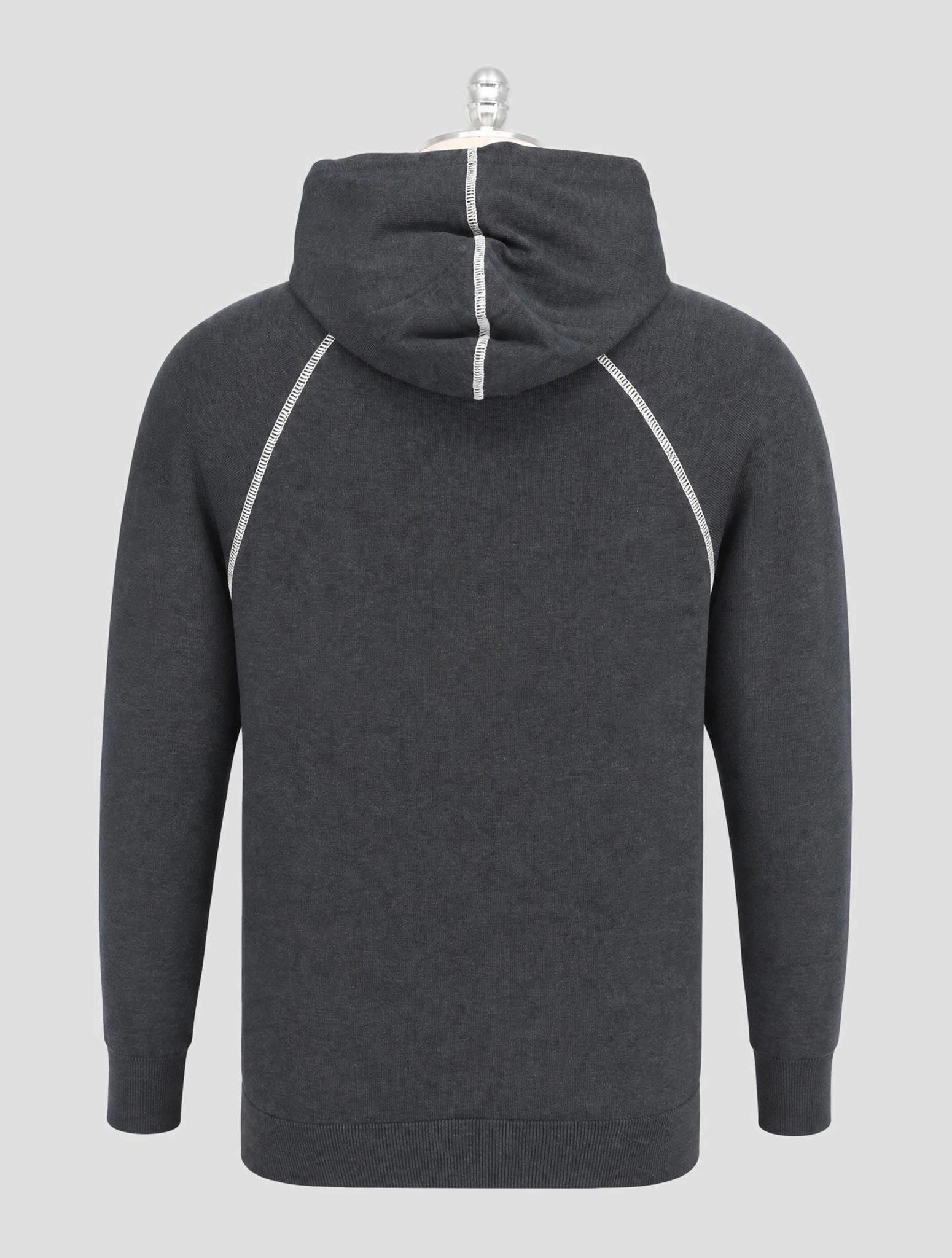Kiton Dark Blue Cotton Sweater Hoodie