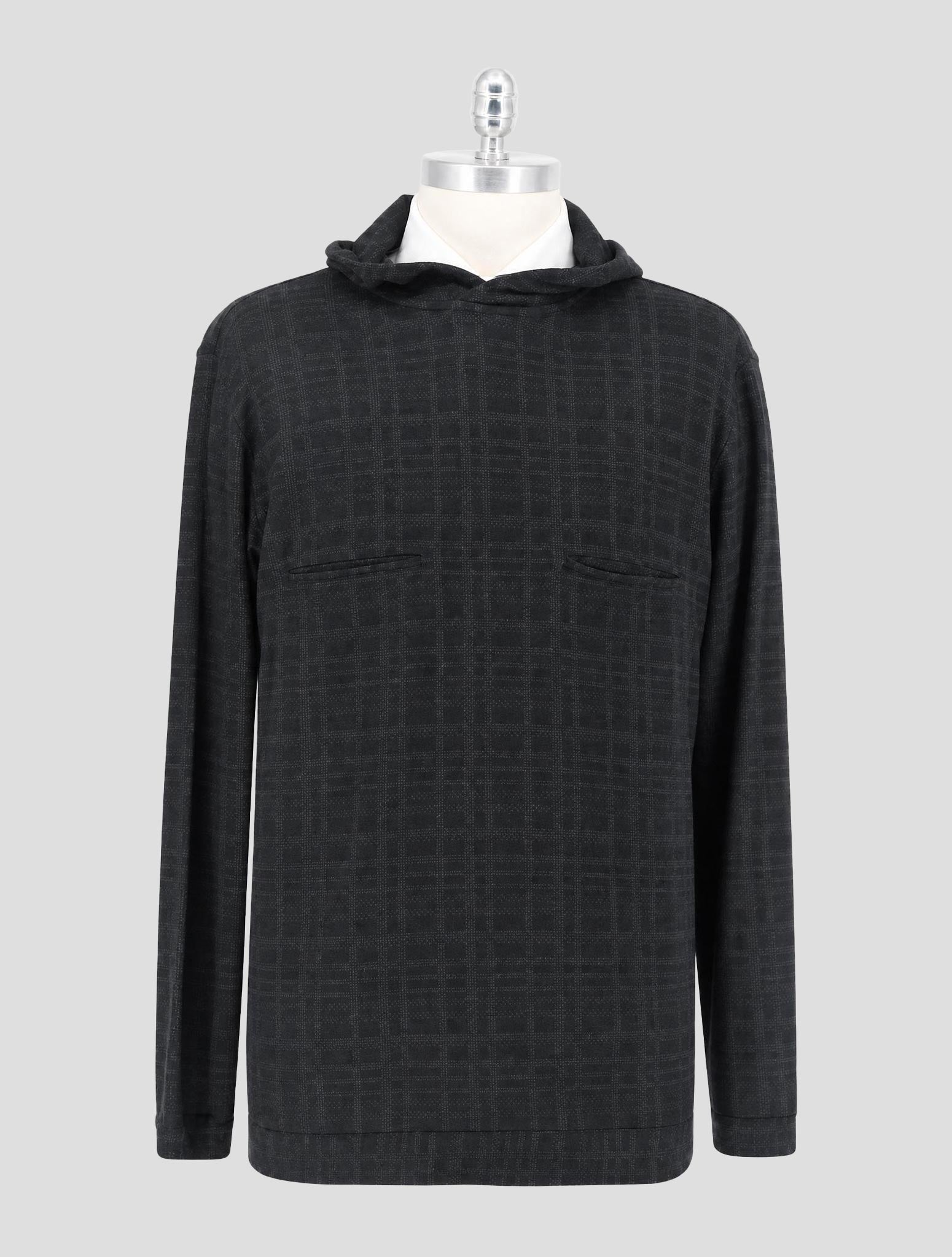Kiton Knt Dark Blue White Sweater