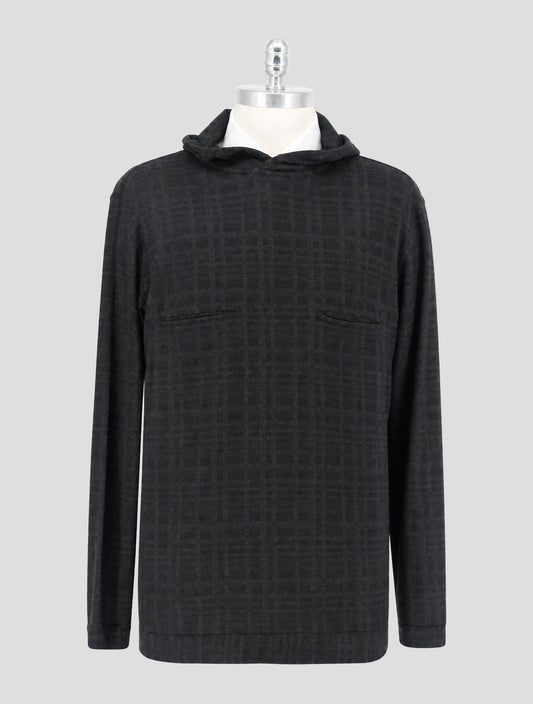 Kiton Knt Dark Blue White Sweater