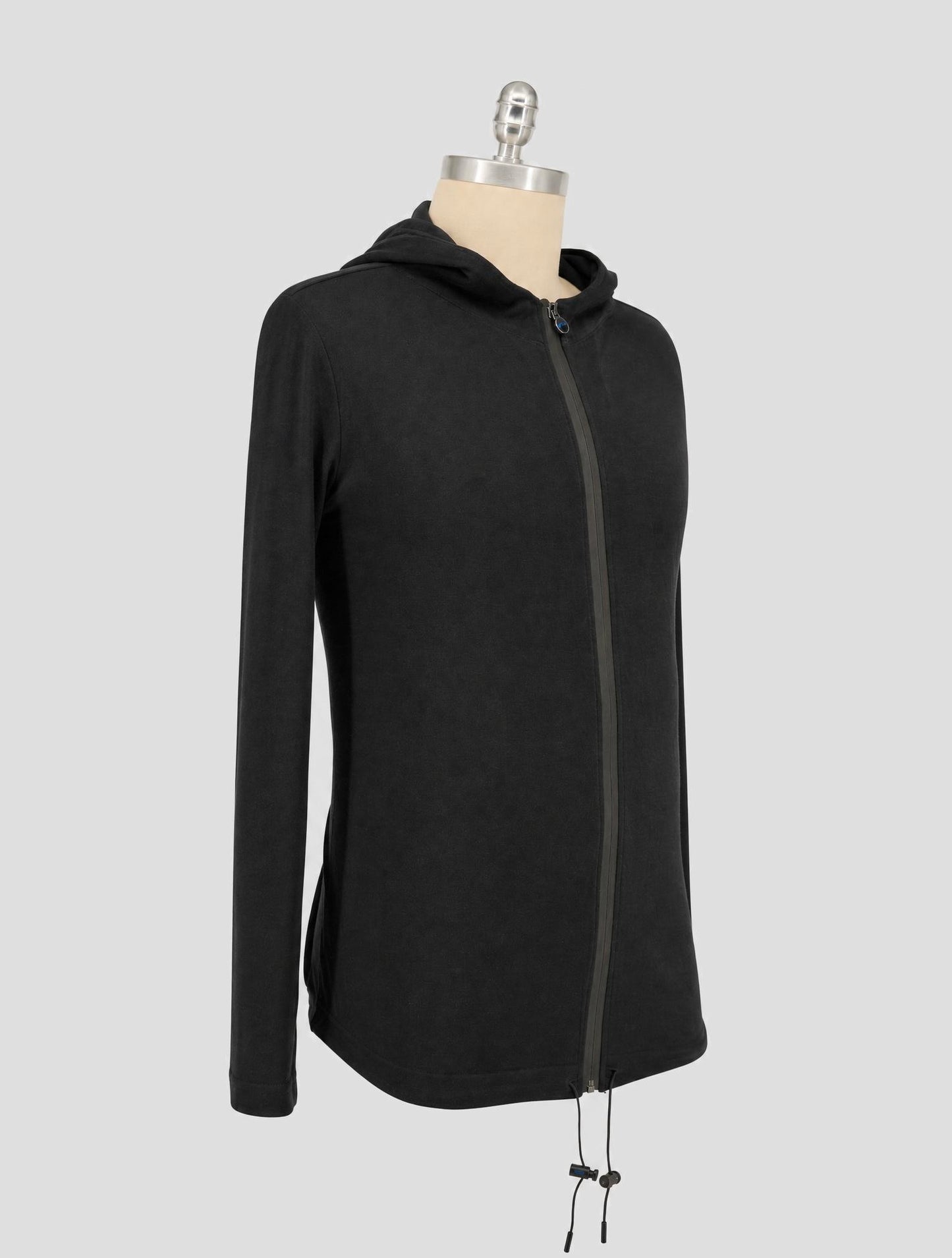 Kiton Black Cotton Sweater Full Zip