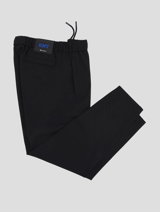 Kiton KNT Black Wool Pa Ea  Pants