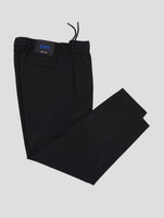 Kiton KNT Black Wool Pa Ea  Pants