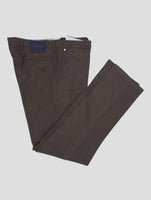 Kiton Brown Virgin Wool Pa Ea Pants