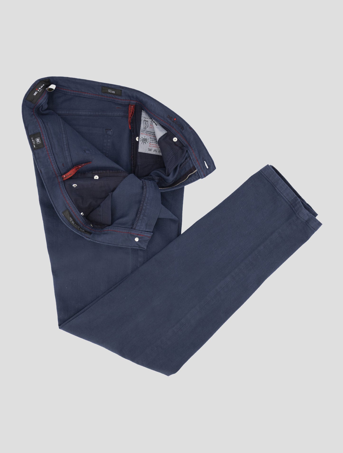 Kiton Blue Cotton Ea Jeans