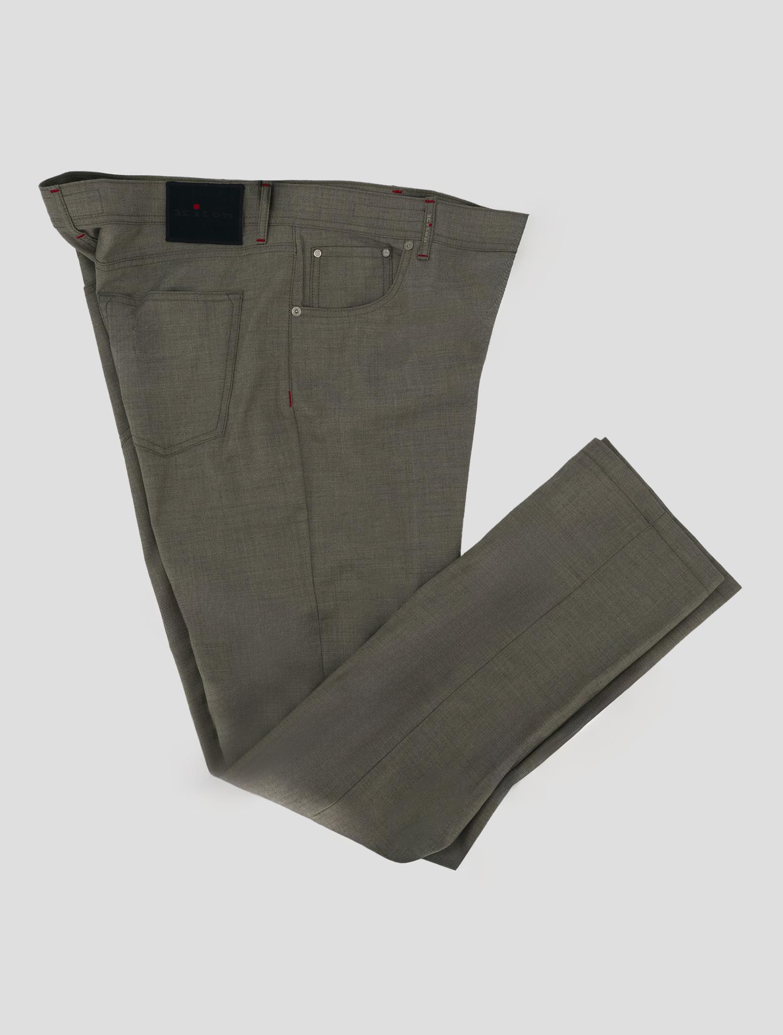 Kiton Beige Cashmere Pants