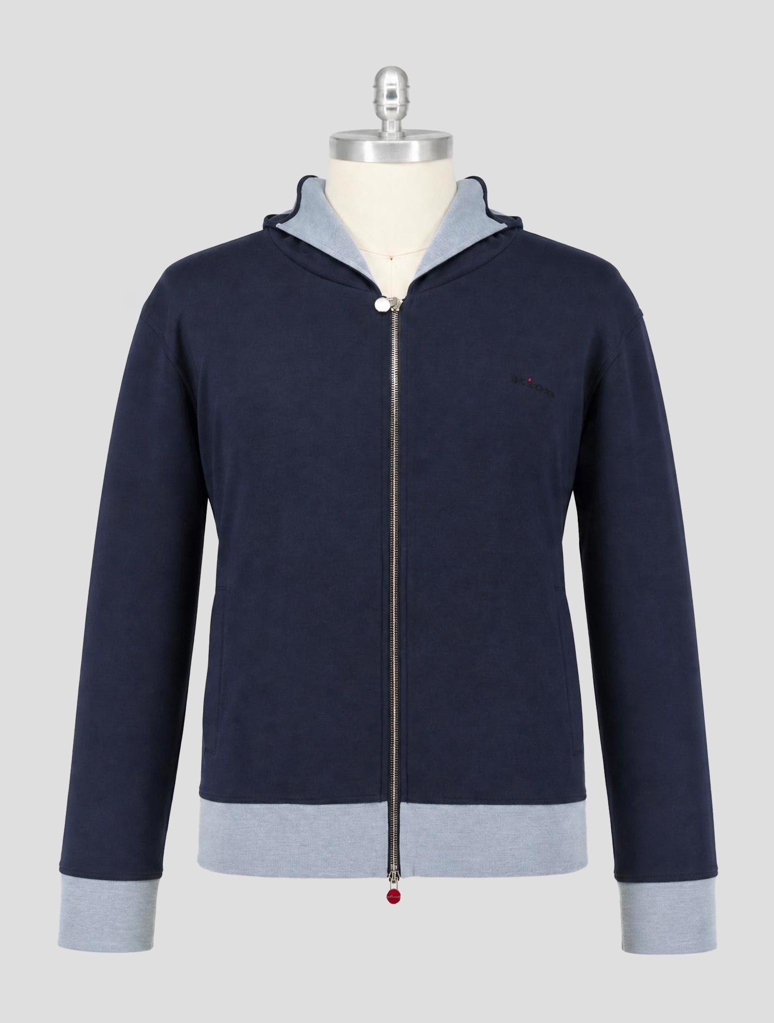 Kiton Blue Cotton Pl Tracksuit